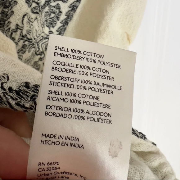 Free People Temecula Blouse / Ivory Combo size  XS - Picture 7 of 12